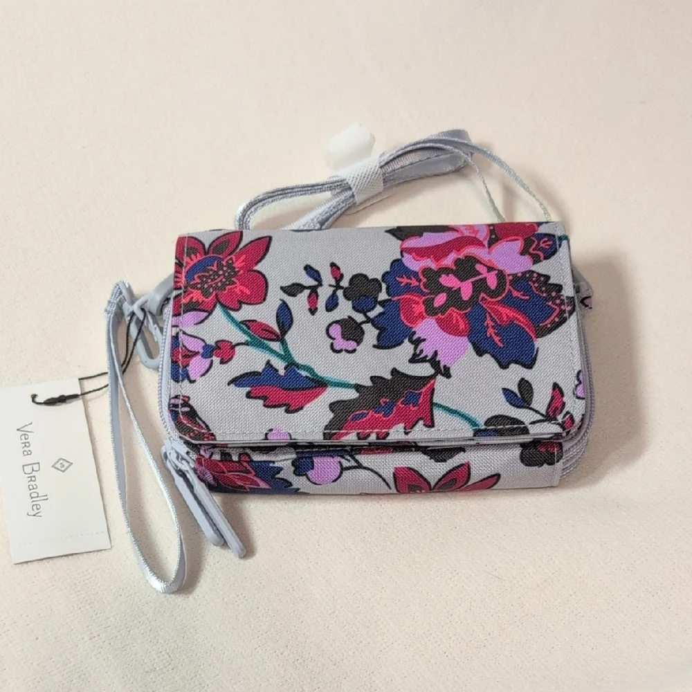 Vera Bradley Lighten Up 3 in 1 Crossbody Bag Vineyard Floral